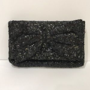 Betsey Johnson sequin clutch - never used